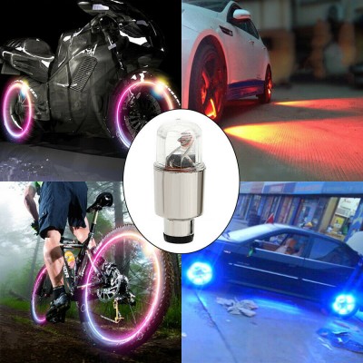 4X RGB Motorcycle Bike Car LED Light Wheel Tire Stem valve Cap